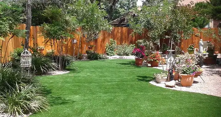 synthetic turf backyard